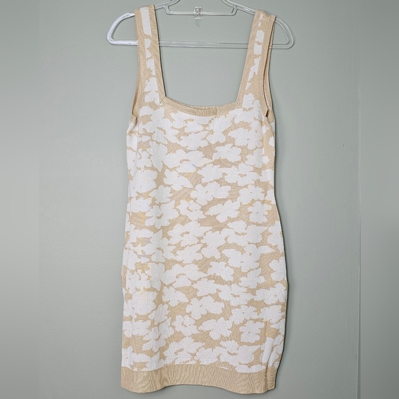 By Anthropologie Maritime Sleeveless Mini Sweater Dress in Neutral Motif, Size L - Picture 5 of 8